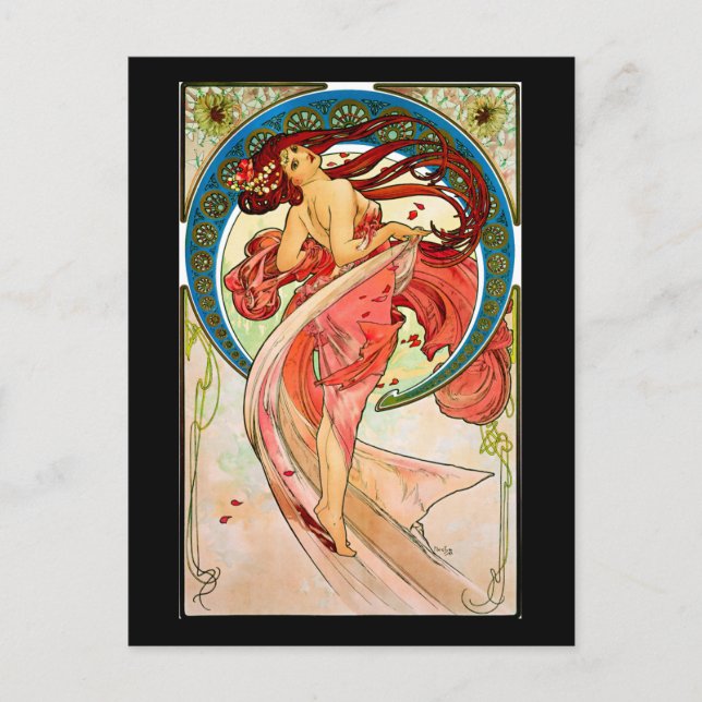 Postal Danza artística (Anverso)