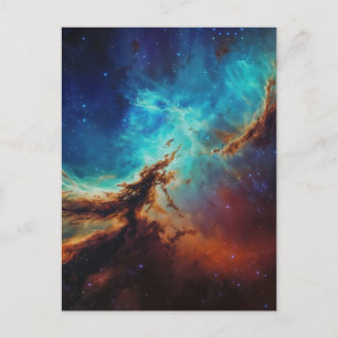Postal Danza Cósmica - Arte Espacial de Estilo Pictórico