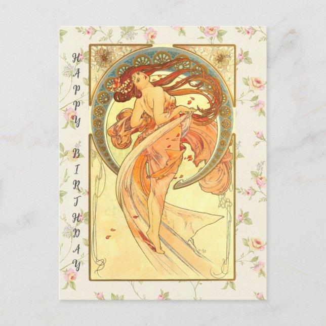 Postal Danza, cumpleaños feliz (Anverso)