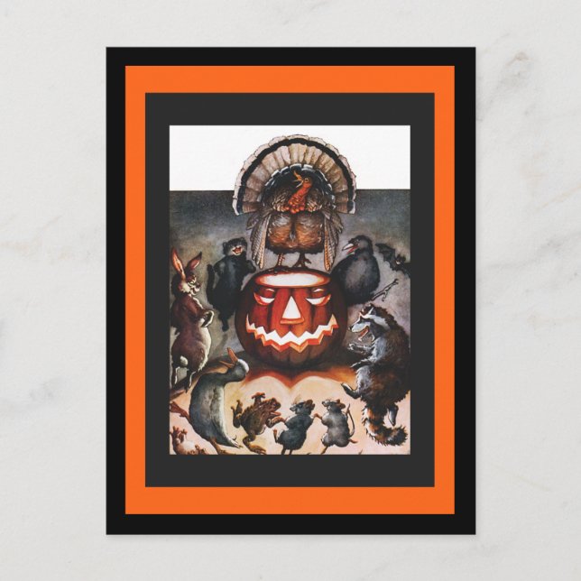 Postal Danza de animales de cosecha (Anverso)