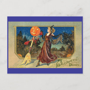 Postal Danza de Halloween de época
