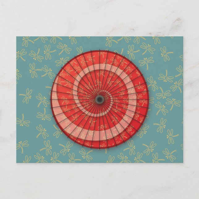 Postal danza de la libélula (Anverso)