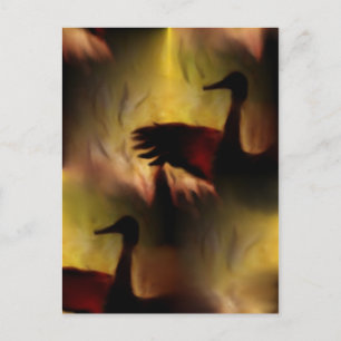Postal Danza De Las Grullas