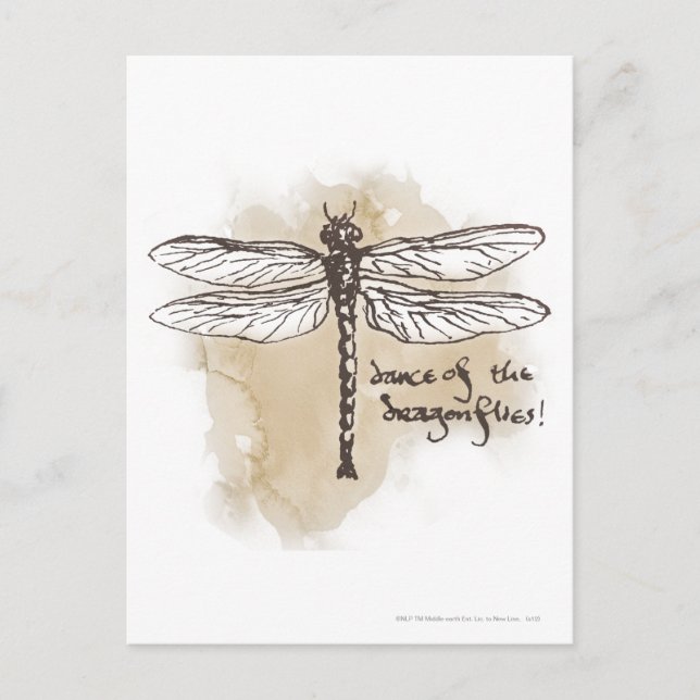 Postal Danza de las libélulas (Anverso)