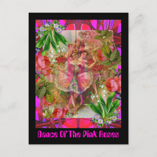 Postal Danza De Las Rosas Rosa
