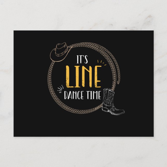 Postal Danza de línea de baile (Anverso)
