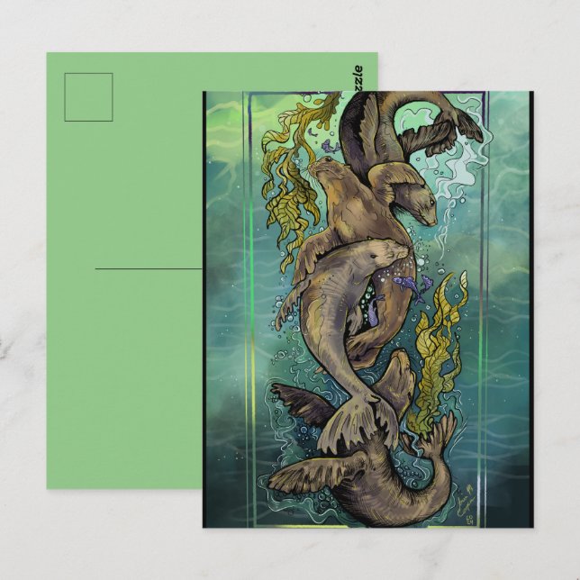 Postal Danza de los Selkies (Anverso / Reverso)