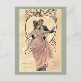 Postal Danza de pareja