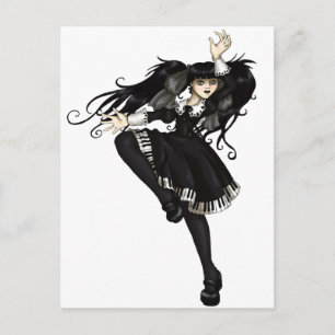 Postal Danza de piano