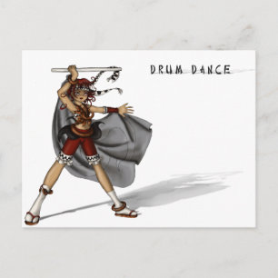 Postal Danza del tambor