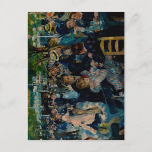 Postal Danza en Le Moulin de la Galette - Auguste Renoir