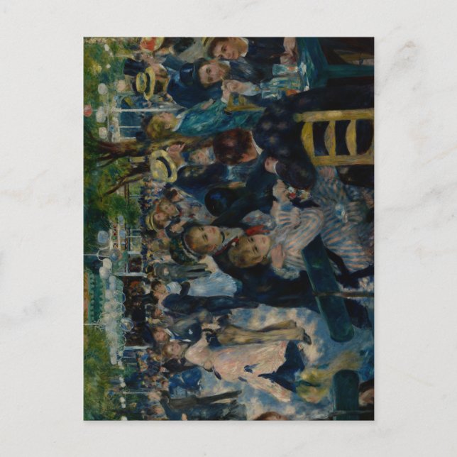 Postal Danza en Le Moulin de la Galette - Auguste Renoir (Anverso)