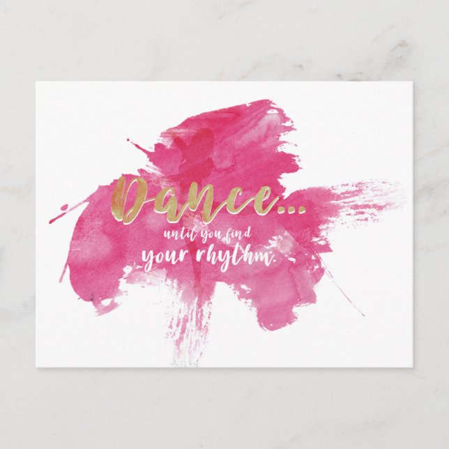 Postal Danza...hasta que encuentre su ritmo (Anverso)