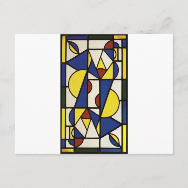 Postal Danza I por Theo van Doesburg (Anverso)