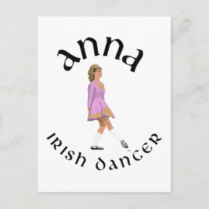 Postal Danza irlandesa paso a paso Diseño personalizado A