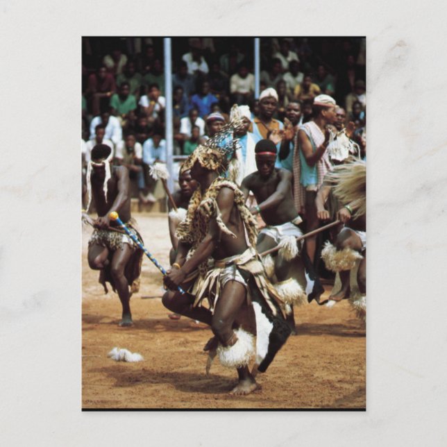 Postal Danza sudafricana (Anverso)