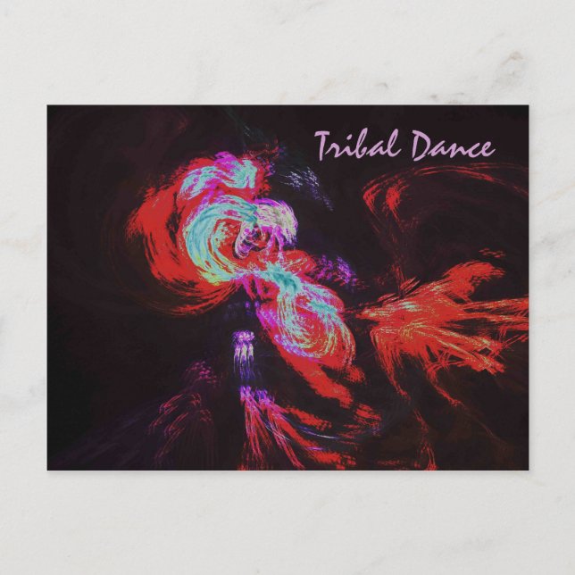POSTAL DANZA TRIBAL (Anverso)