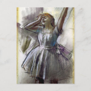 Postal Danzante Stretching de Degas