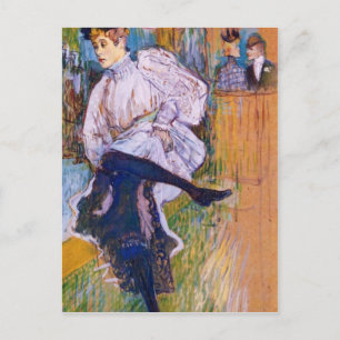 Postal Danzas de Jane Avril de Toulouse-Lautrec
