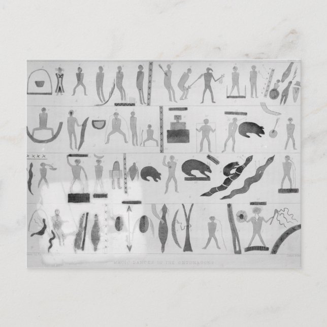 Postal Danzas mágicas de los ontonagones (Anverso)