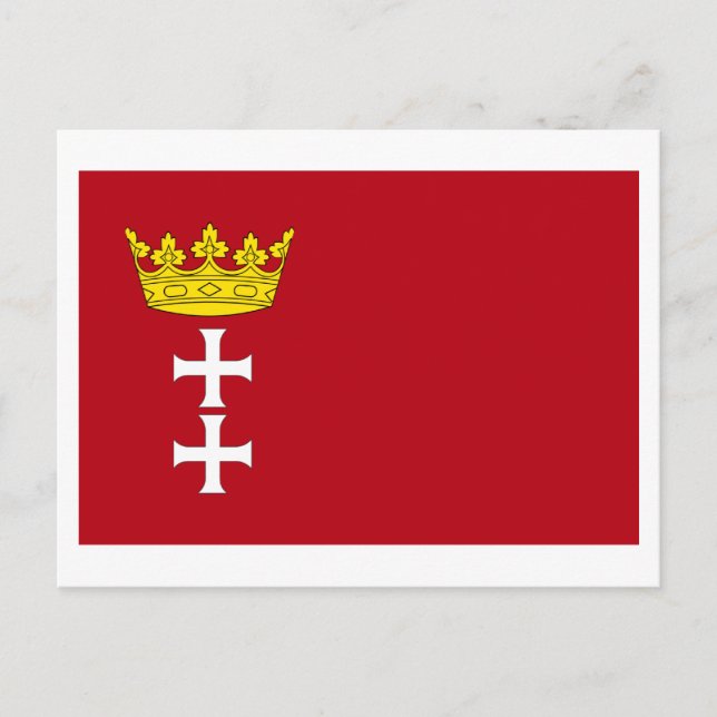 Postal Danzig - Bandera de Gdansk (Anverso)