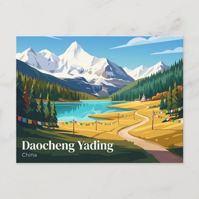 Postal Daocheng Yading China (Anverso)