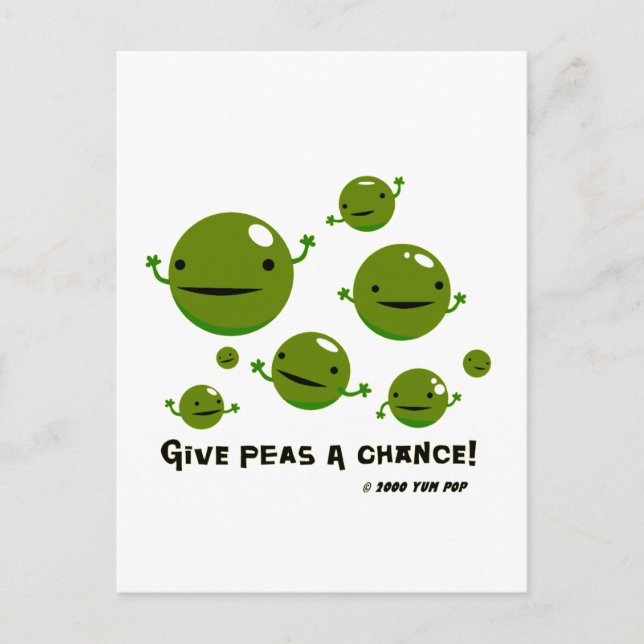 Postal Dar a Peas una oportunidad (Anverso)