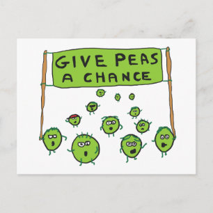 Postal Dar A Peas Una Oportunidad