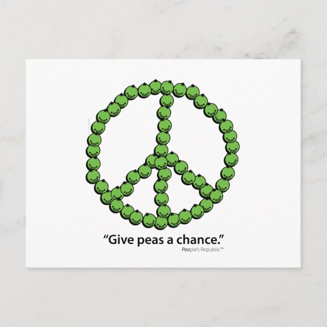 Postal Dar A Peas Una Oportunidad (Anverso)