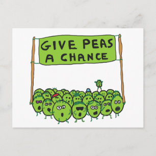 Postal Dar A Peas Una Oportunidad