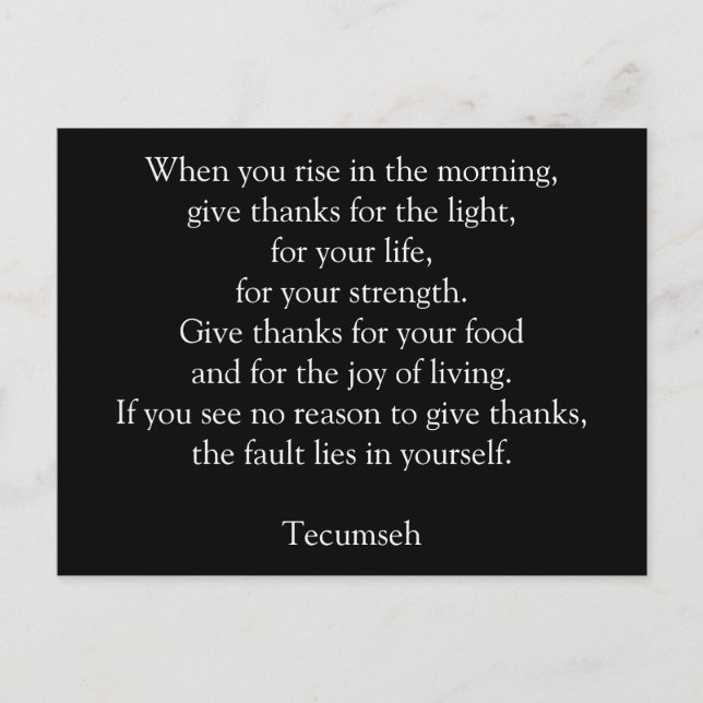 Postal Dar gracias - Postcard (Anverso)