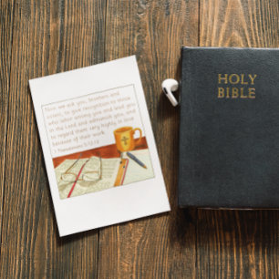 Postal Dar Reconocimiento Agradecimiento al Pastor