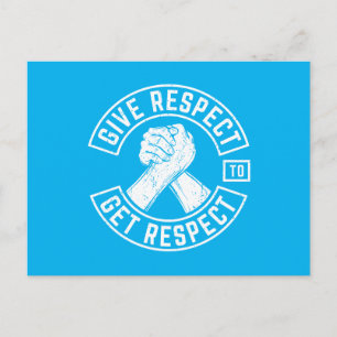Postal Dar Respeto Para Obtener Respeto MC Motero Inspira