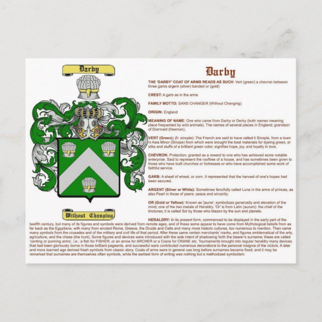 Postal Darby (significado) (Anverso)