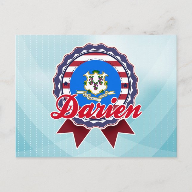 Postal Darien, CT (Anverso)