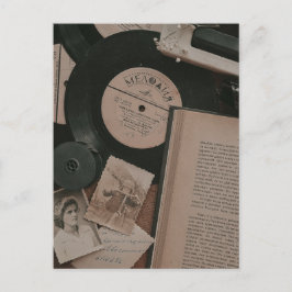 Postal Dark Academia Objetos estéticos vintage