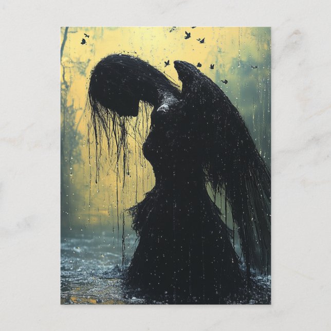 Postal Dark Angel in Rain Fantasy (Anverso)