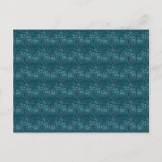 Postal Dark Blue Green Dragon Scales Postcard