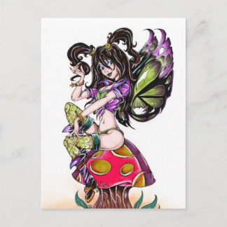 Postal Dark Faerie Calista Postcard