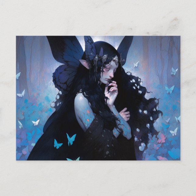 Postal Dark Fairy Fantasy Art (Anverso)
