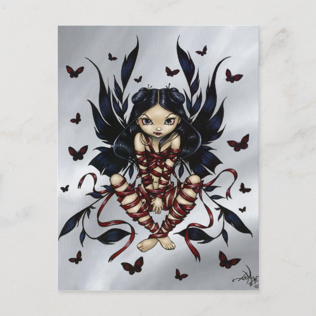 Postal "Dark Ribbon Fairy" (Anverso)