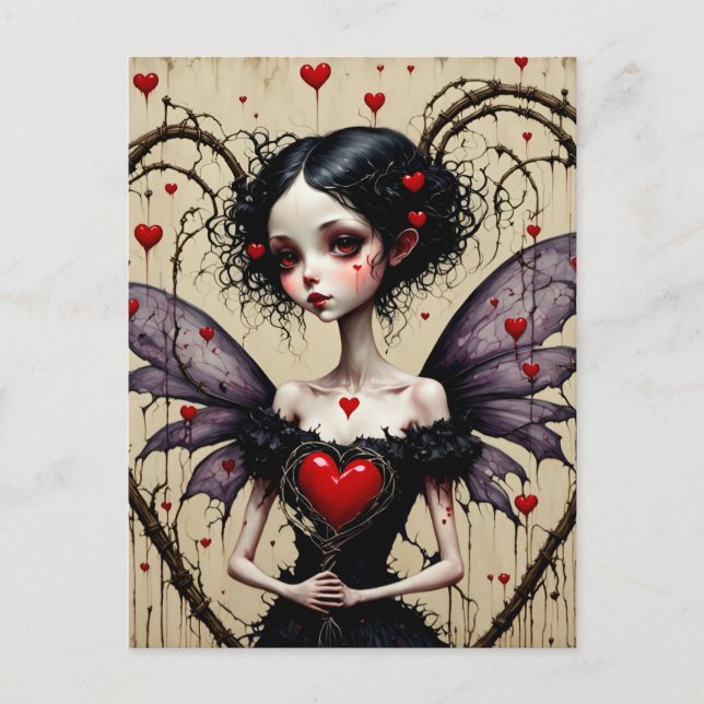 Postal Dark Valentine Fairy (Anverso)
