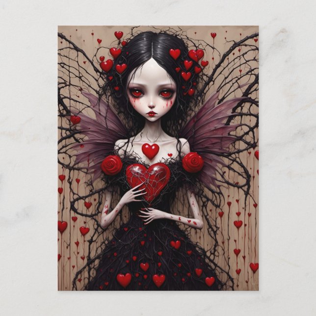 Postal Dark Valentine Vampire Fairy (Anverso)