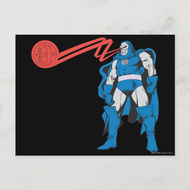 Postal Darkseid Usa Poderes Pesivos (Anverso)