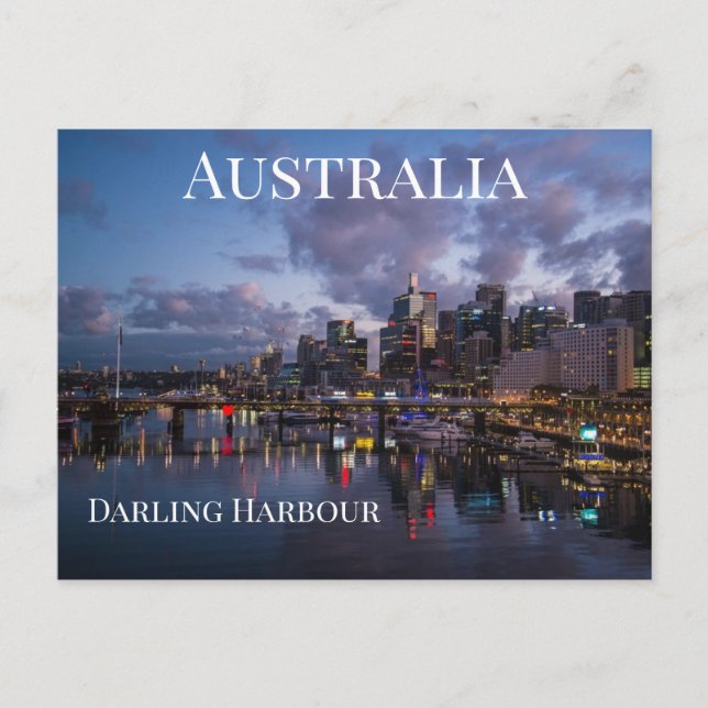 Postal Darling Harbour Australia (Anverso)