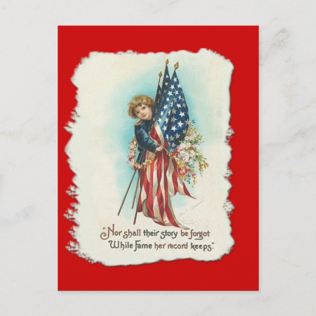 Postal Darling Vintage Americana Design (Anverso)