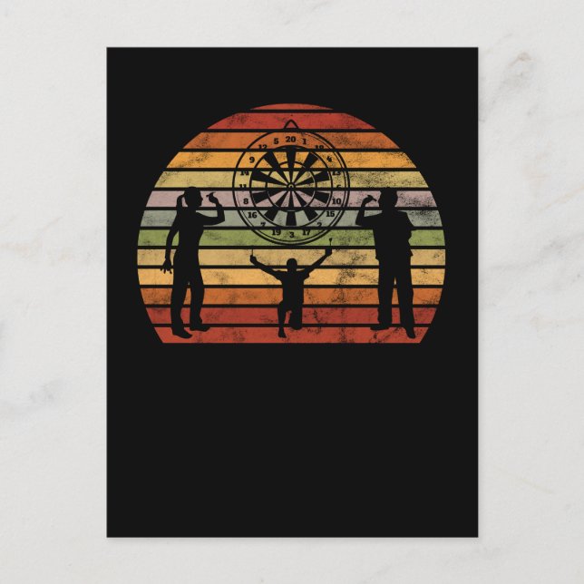 Postal Dart Dartboard Retro Darts (Anverso)