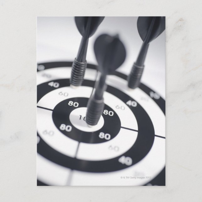 Postal Dart in Bulls Eye (Anverso)