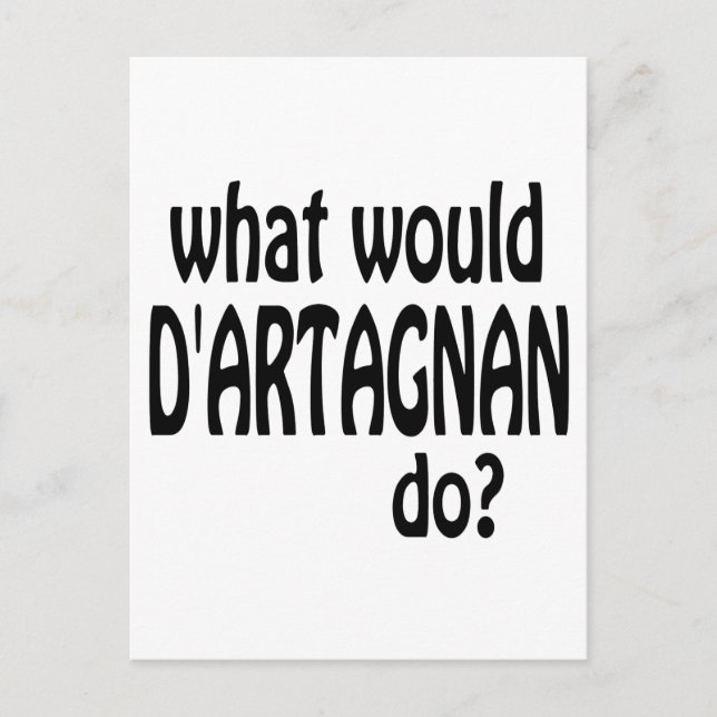 Postal D'Artagnan (Anverso)