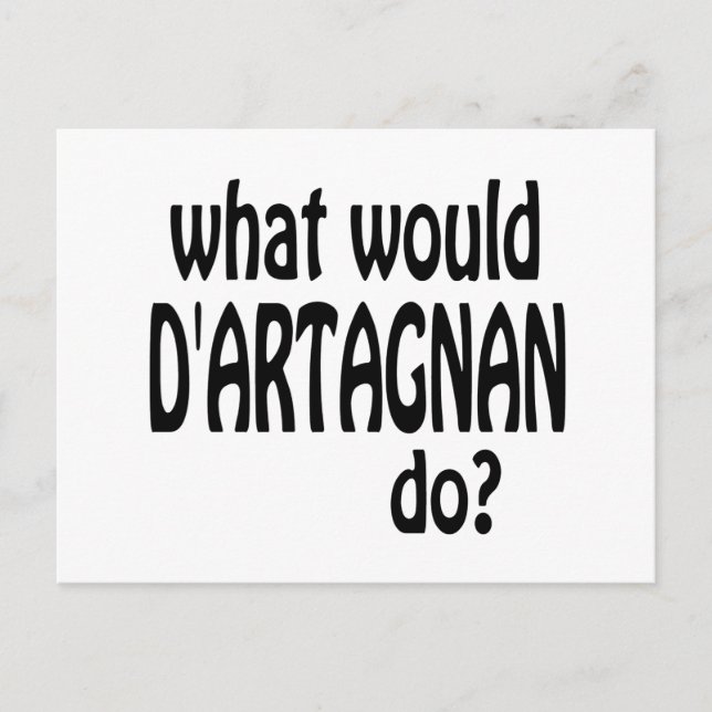 Postal D'Artagnan (Anverso)